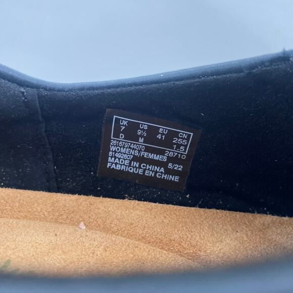 Clarks Magnolia Faye Pull On Comfort Shoes Womens Sz 9.5M Black Leather Career - Picture 3 of 10